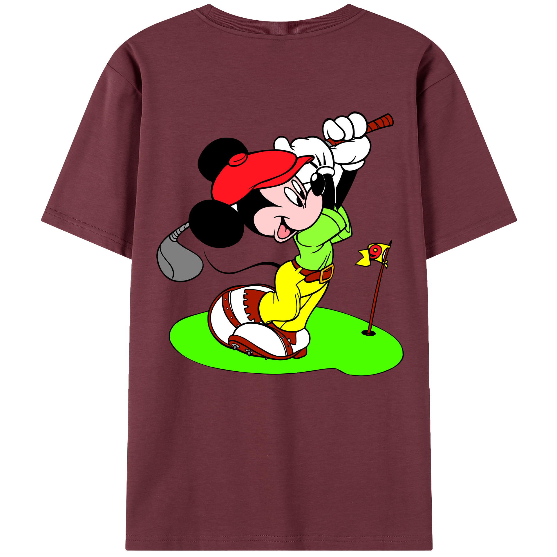 （画像用） ミッキーマウス Mickey Mouse 綿100％半袖Tシャツ（背面プリント）